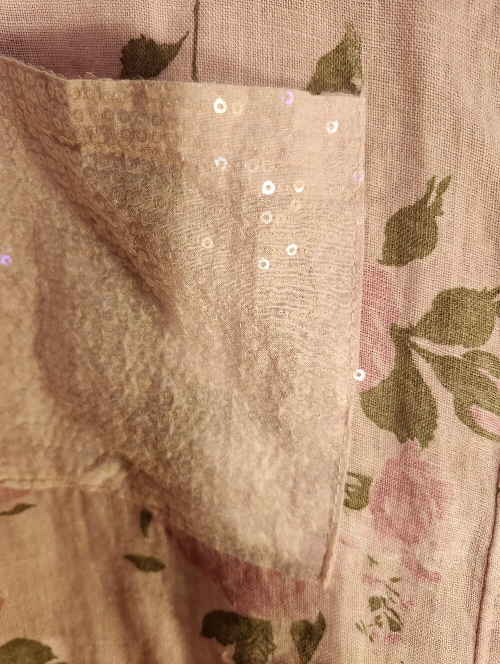 Tempo Paris Pink Rose Print Button-Front Tunic - Picture 3 of 9